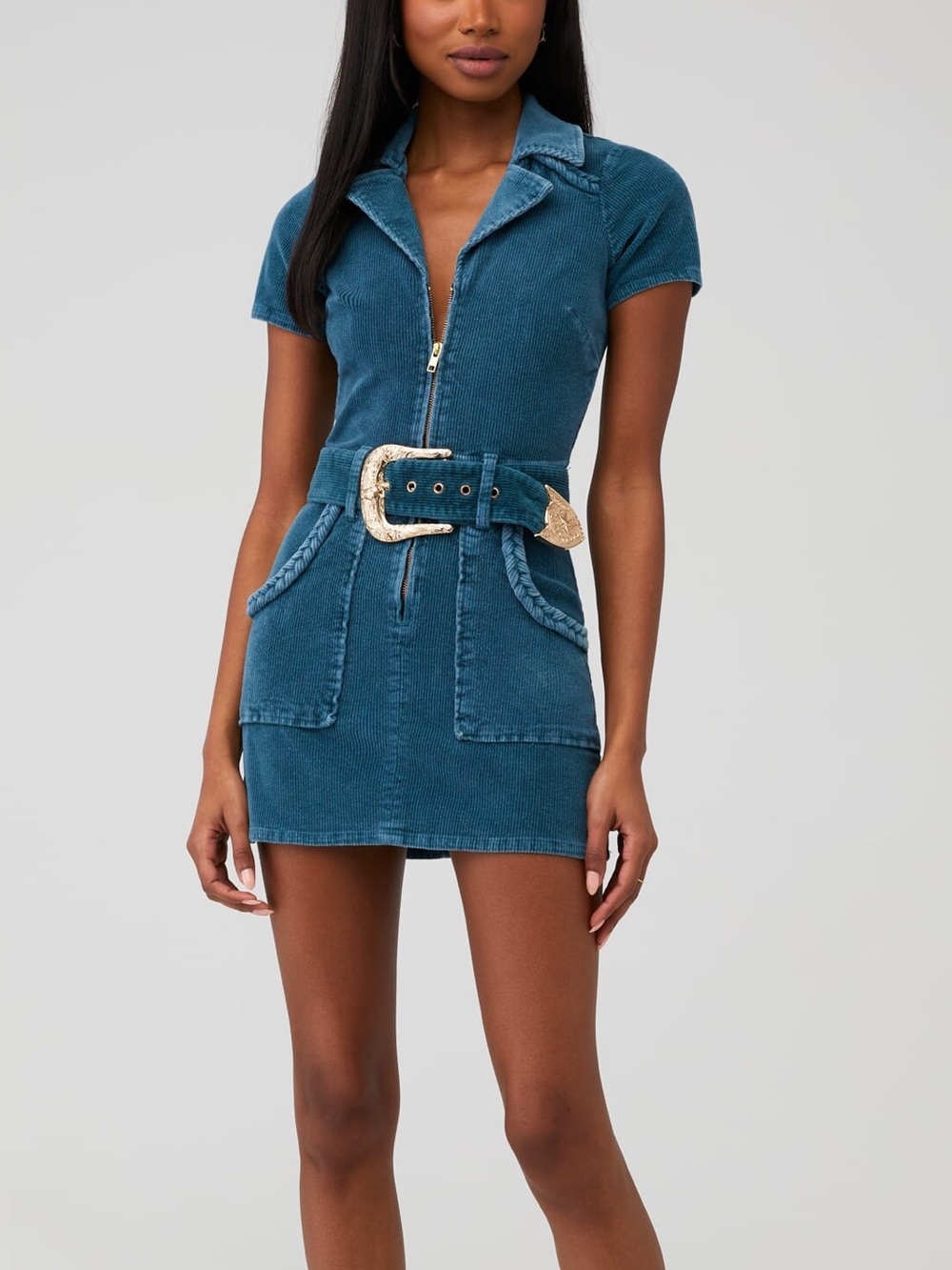 Show Me Your MuMu Outlaw Dress in Jade NWT XS